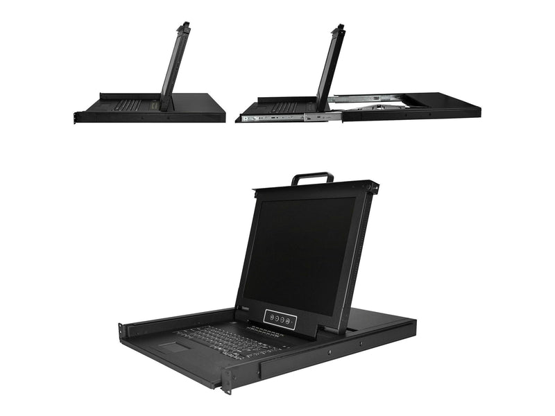 StarTech.com Rackmount KVM Console - 16 Ports with 17" LCD Monitor - KVM console - 17"