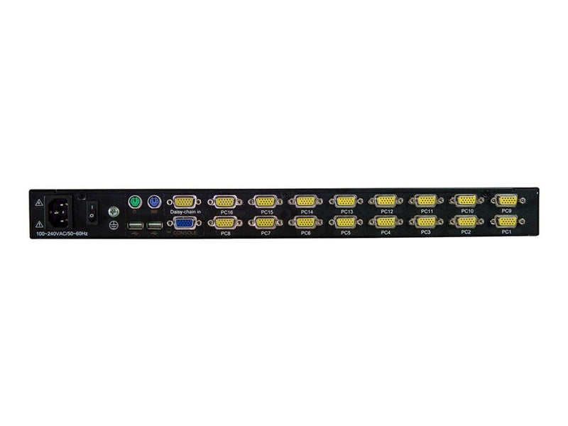 StarTech.com Rackmount KVM Console - 16 Ports with 17" LCD Monitor - KVM console - 17"