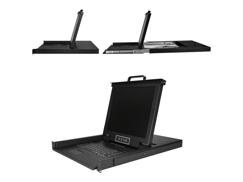 StarTech.com Rackmount KVM Console - 8 Ports with 17" LCD Monitor - KVM console