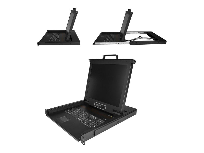 StarTech.com Rackmount KVM Console - Single-Port with 17" LCD Monitor - KVM console - 17"