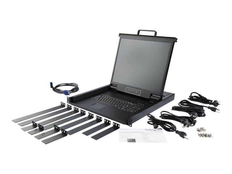 StarTech.com Rackmount KVM Console - Single-Port with 17" LCD Monitor - KVM console - 17"