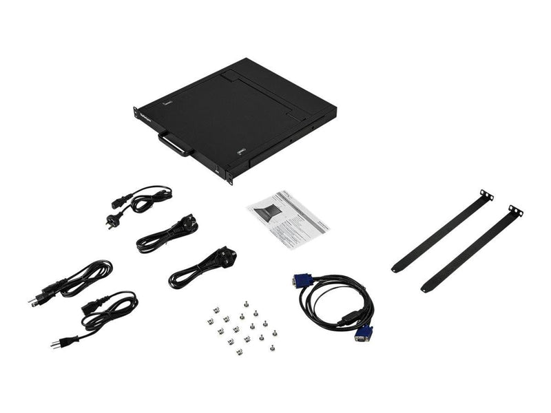 StarTech.com Rackmount KVM Console - Single-Port with 17" LCD Monitor - KVM console - 17"