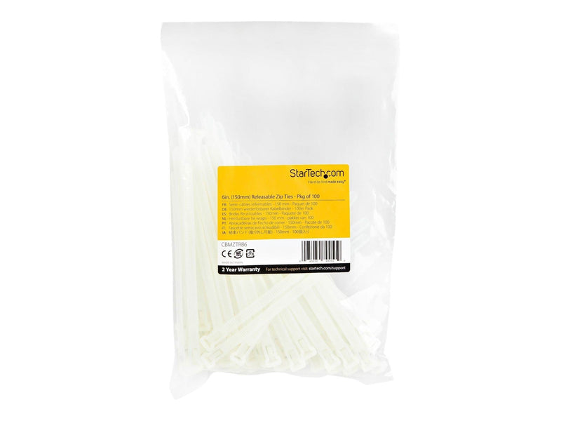StarTech.com Reusable Cable Ties 7mm 100 pcs.