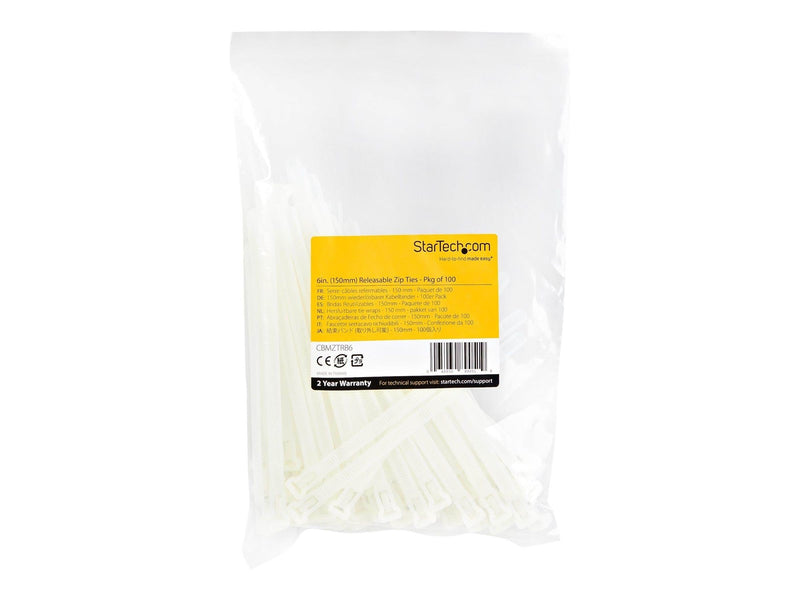 StarTech.com Reusable Cable Ties 7mm 100 pcs.