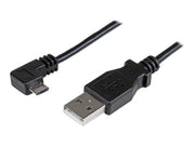StarTech.com Right Angle Micro-USB Charge & Sync Cable M/M 28/24AWG - USB cable - 1 m