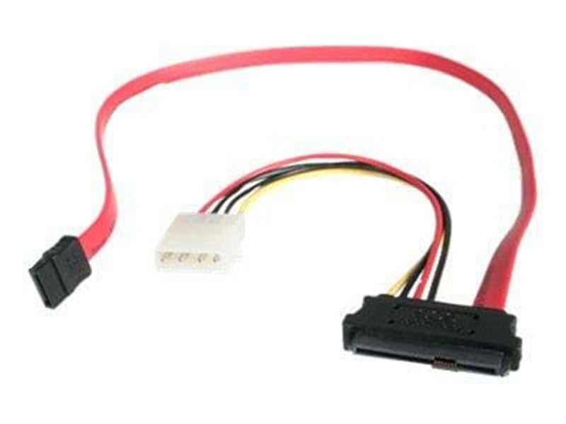 StarTech.com SAS 29 Pin zu SATA Kabel mit LP4 Strom