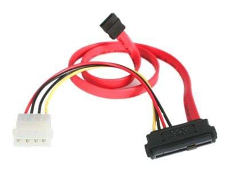 StarTech.com SAS 29 Pin zu SATA Kabel mit LP4 Strom