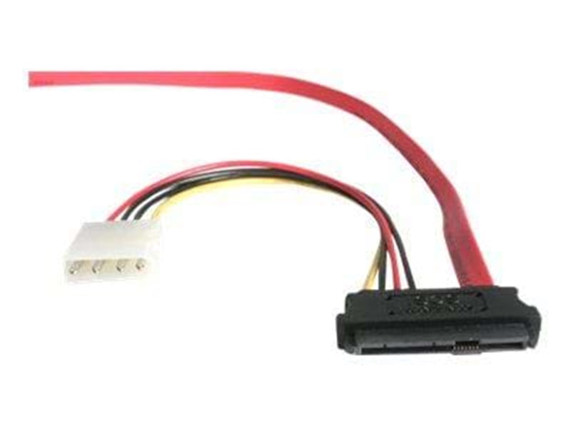 StarTech.com SAS 29 Pin zu SATA Kabel mit LP4 Strom