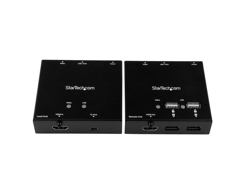 StarTech.com ST121USBHD HDMI over CAT6 Extender with 4-port USB Hub - 165 ft (50m) - 1080p