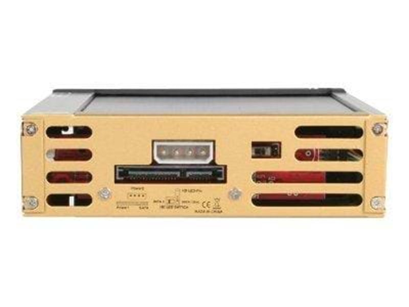 StarTech.com Schwarz Aluminum 5.25in Rugged SATA hart Drive Mobile Rack Drawer