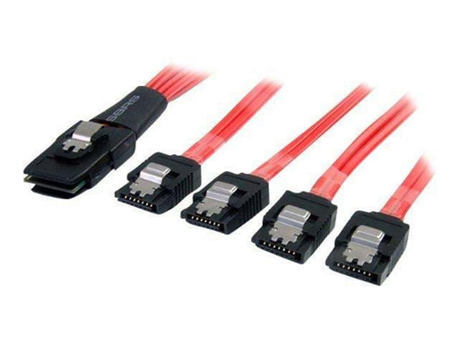 StarTech.com Serial Attached SCSI SAS Kabel - SFF-8087 zu 4x Latching SATA - Seriell ATA / SAS Kabel