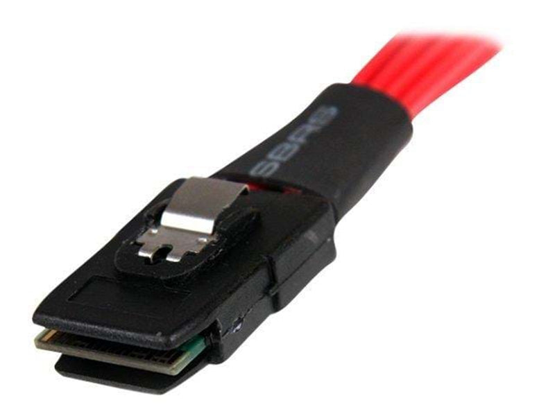 StarTech.com Serial Attached SCSI SAS Kabel - SFF-8087 zu 4x Latching SATA - Seriell ATA / SAS Kabel