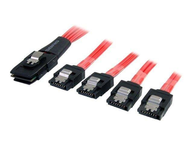 StarTech.com Serial Attached SCSI SAS Kabel - SFF-8087 zu 4x Latching SATA - Seriell ATA / SAS Kabel