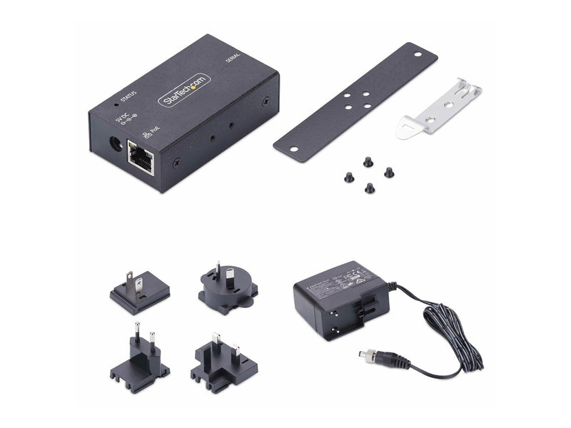 StarTech.com Serial to Ethernet Adapter IP LAN to RS232 DB9 Converter - device server - PoE - TAA Compliant