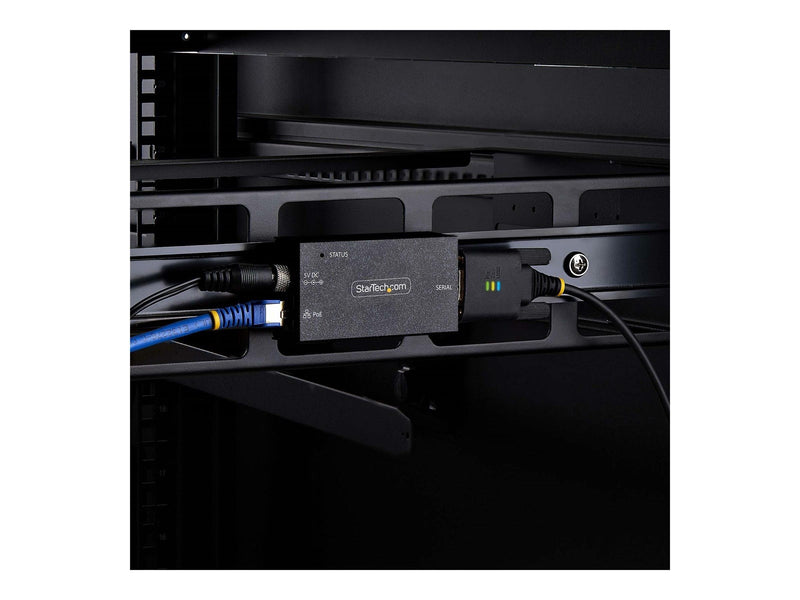 StarTech.com Serial to Ethernet Adapter IP LAN to RS232 DB9 Converter - device server - PoE - TAA Compliant