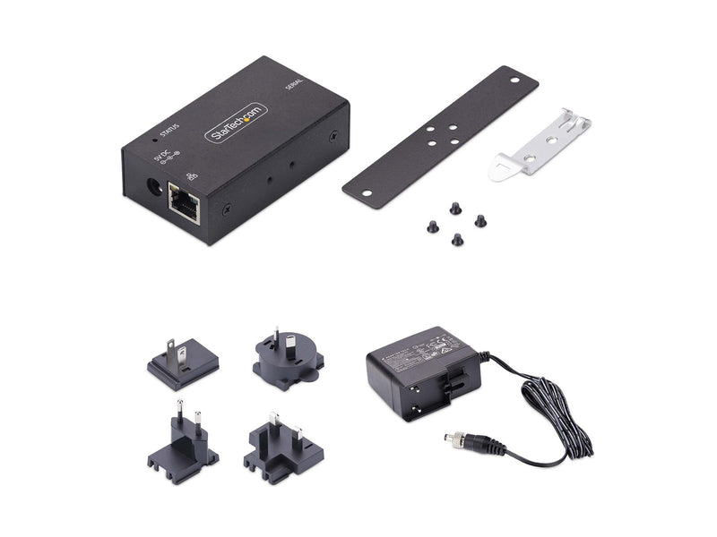 StarTech.com Serial to Ethernet Adapter IP LAN to RS232 DB9 Converter - device server - TAA Compliant