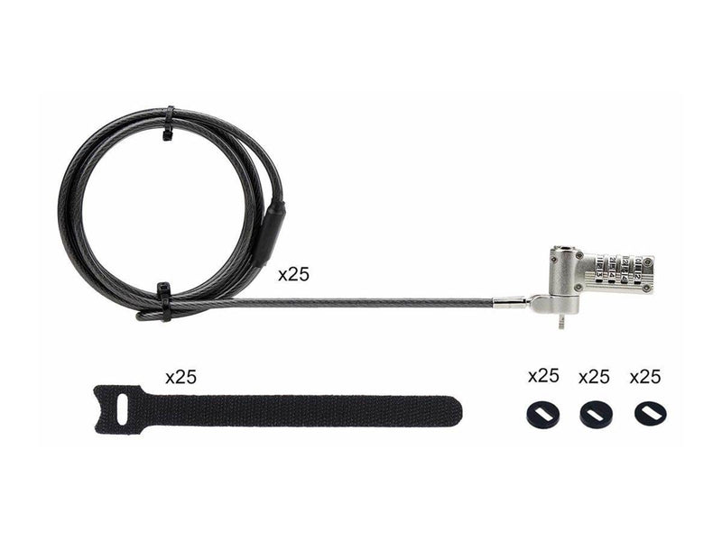 StarTech.com Serialized Laptop Lock Works w/Noble Wedge/Nano/K-Slot - security cable lock - universal - TAA Compliant