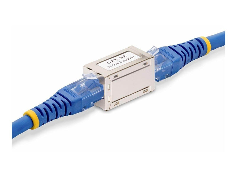 StarTech.com Shielded RJ45 Coupler Inline Cat6a Coupler F/F - network coupler - silver - Silber