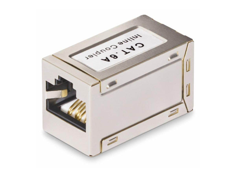 StarTech.com Shielded RJ45 Coupler Inline Cat6a Coupler F/F - network coupler - silver - Silber