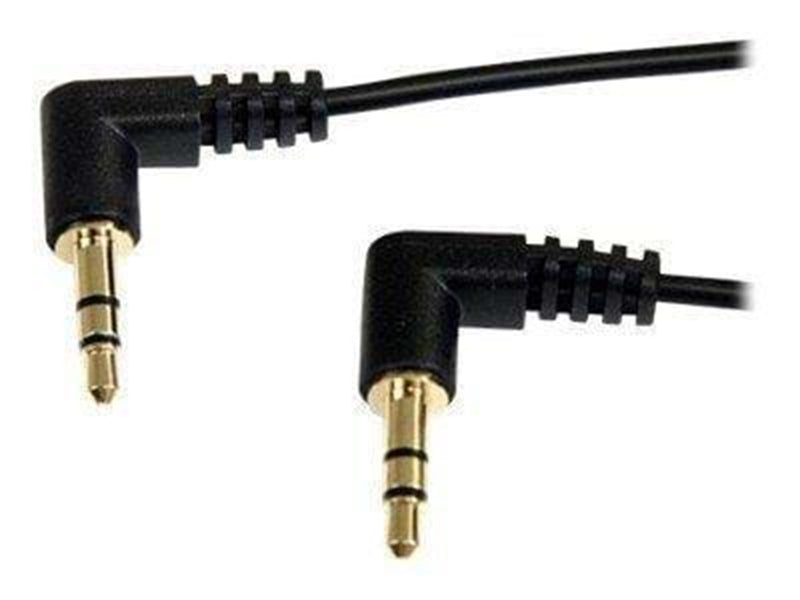 StarTech.com Slim 3.5mm Right Angle Stereo Audio Kabel - Audiokabel - digitalt Audio