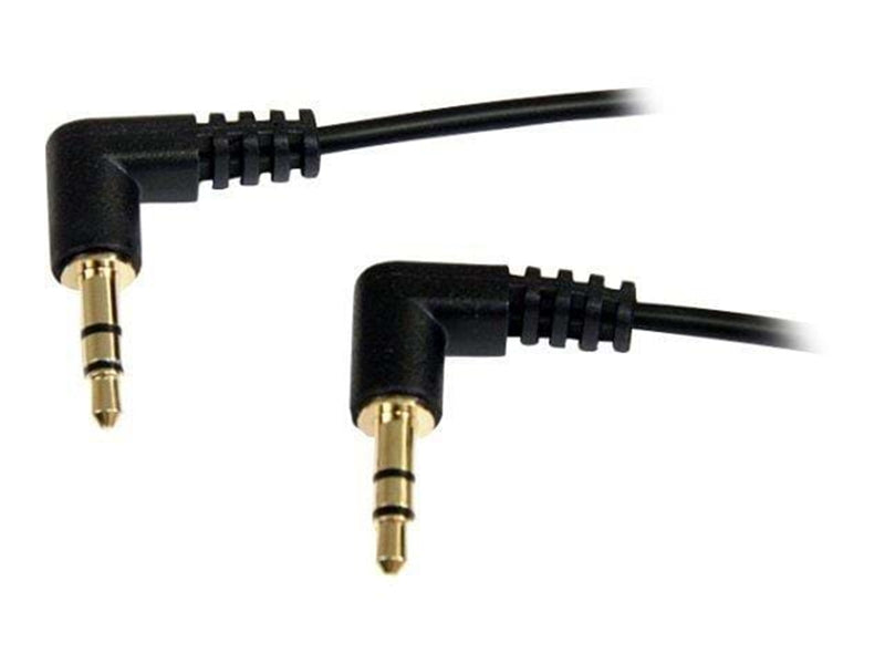 StarTech.com Slim 3.5mm Right Angle Stereo Audio Kabel - Audiokabel - digitalt Audio