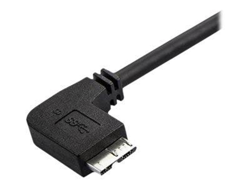StarTech.com Slim Left-Angle Micro USB 3.0 Cable - M/M - USB 3.1 Gen 1 - USB cable - 50 cm