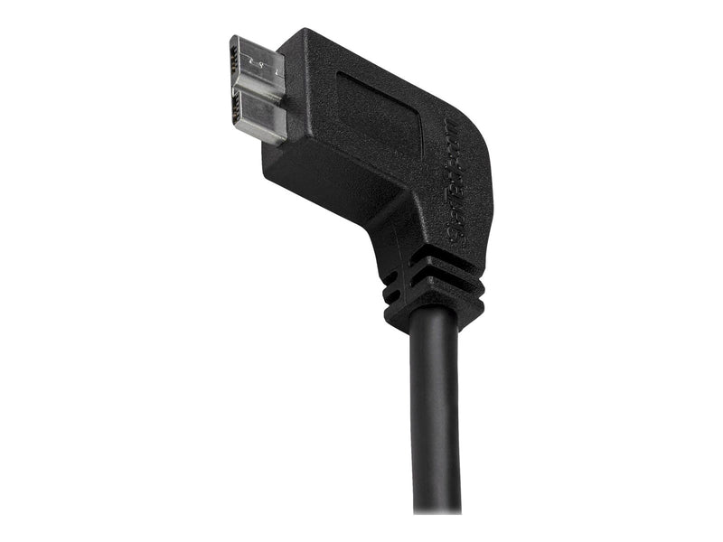 StarTech.com Slim Left-Angle Micro USB 3.0 Cable - M/M - USB 3.1 Gen 1 - USB cable - 50 cm