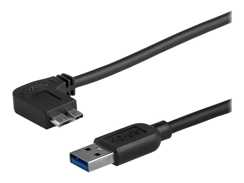 StarTech.com Slim Left-Angle Micro USB 3.0 Cable - M/M - USB 3.1 Gen 1 - USB cable - 50 cm