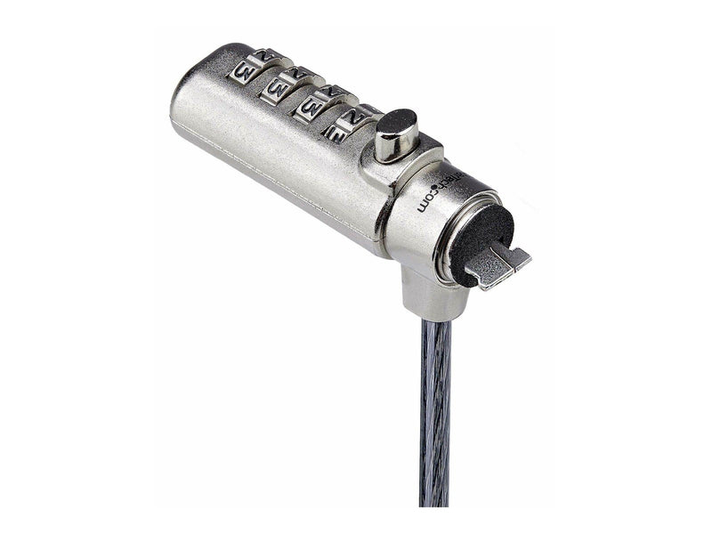 StarTech.com Slim Lock K-Slot Compatible 6.6ft Combination Locking Cable - security cable lock - TAA Compliant
