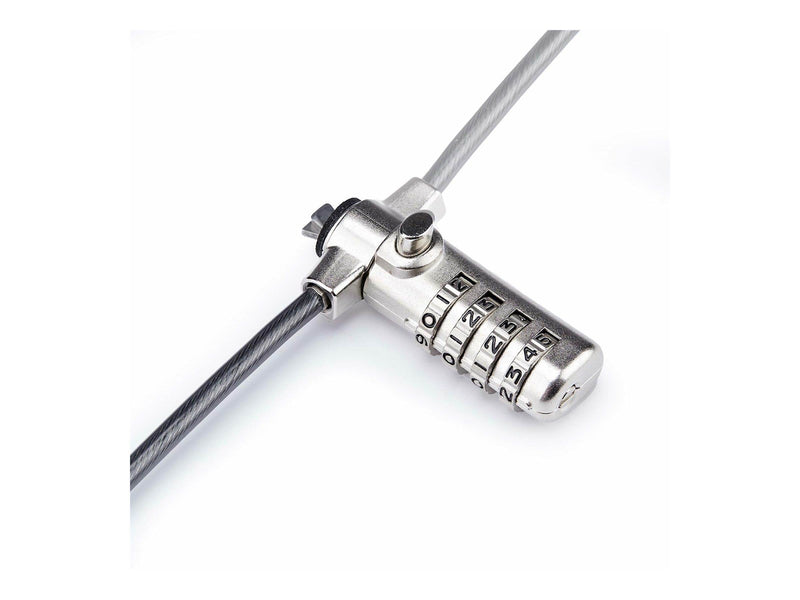 StarTech.com Slim Lock K-Slot Compatible 6.6ft Combination Locking Cable - security cable lock - TAA Compliant