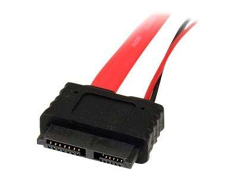 StarTech.com Slimline SATA Female to SATA with LP4 Power Cable Adapter
