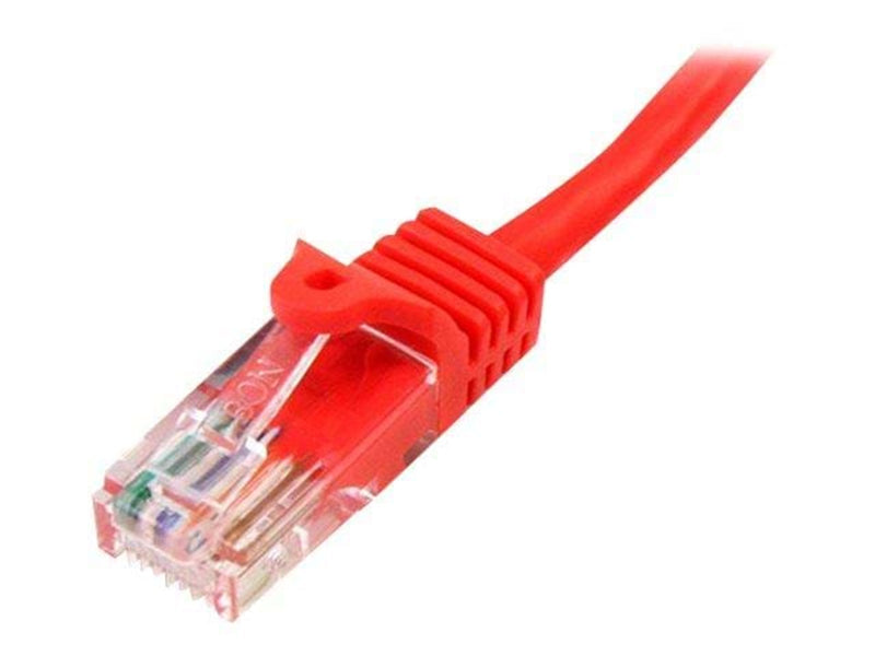 StarTech.com Snagless Cat 5e UTP Patch Cable - Rot - 3m