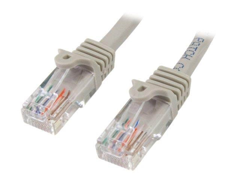 StarTech.com Snagless Cat 5e UTP Patch Cable - patch cable - 15 m - grey - Grau - 15m