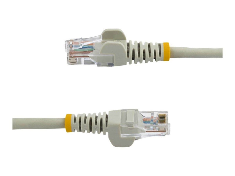 StarTech.com Snagless Cat 5e UTP Patch Cable - patch cable - 3 m - grey - Grau - 3m