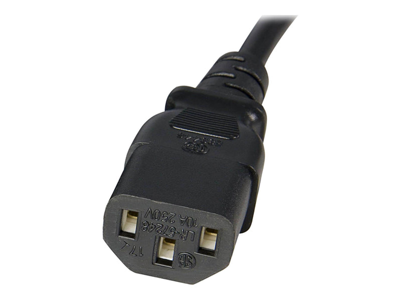 StarTech.com Standard Computer Power Cord Extension C14 to C13 - power extension cable - 1 m