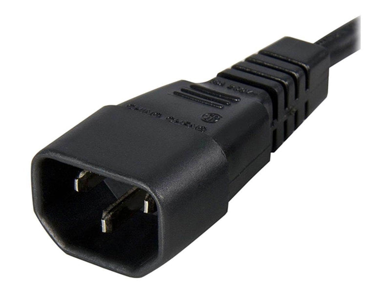StarTech.com Standard Computer Power Cord Extension C14 to C13 - power extension cable - 1 m