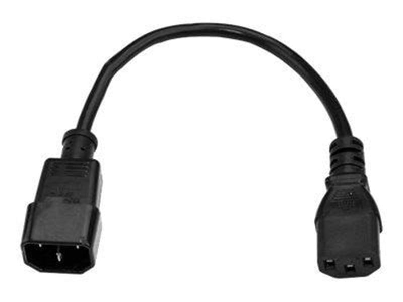 StarTech.com Standard Computer Power Cord Extension C14 to C13 - power extension cable - 1 m