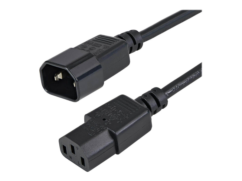 StarTech.com Standard Computer Power Cord Extension C14 to C13 - power extension cable - 1 m