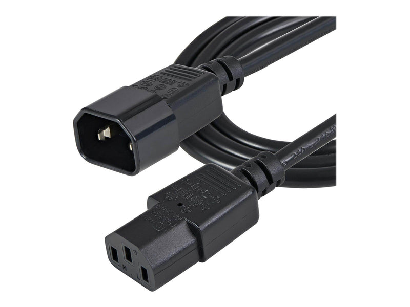 StarTech.com Standard Computer Power Cord Extension C14 to C13 - power extension cable - 1 m