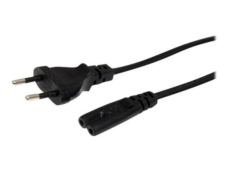 StarTech.com Standard Laptop Power Cord EU to C7 Power Cable Lead - power cable - 1 m