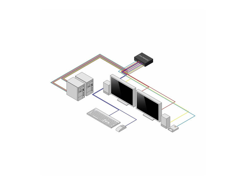 StarTech.com Startech - KVM / audio / USB switch - 2 ports - TAA Compliant