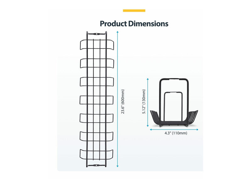 StarTech.com Startech - cable management tray - basket style power bar holder - TAA Compliant