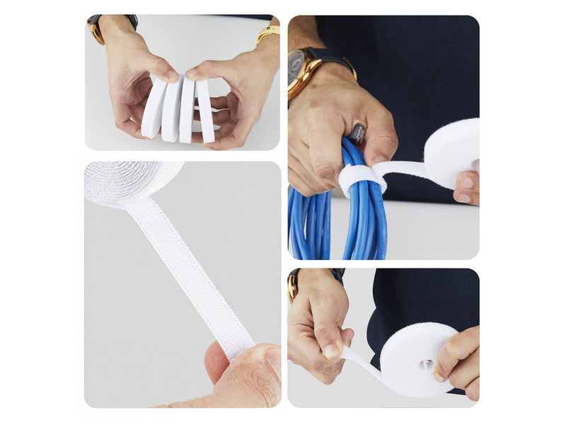StarTech.com Startech cable tie roll - hook and loop 0.5" wide cut-to-size reusable. fastener tape. adjustable