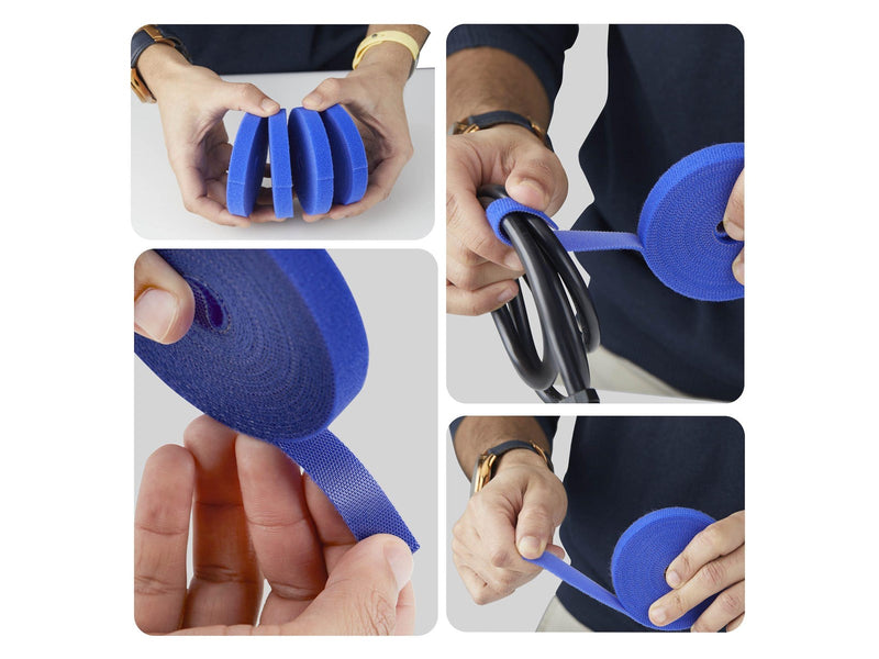 StarTech.com Startech cable tie roll - hook and loop 0.5" wide cut-to-size reusable. fastener tape. adjustable