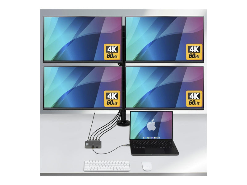 StarTech.com Startech - docking station - USB-C - 4 x HDMI - TAA Compliant