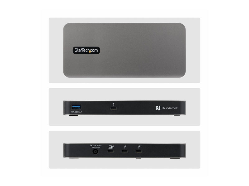 StarTech.com Startech - docking station - USB4 / Thunderbolt 4 / Thunderbolt 5 - 3 x Thunderbolt 5