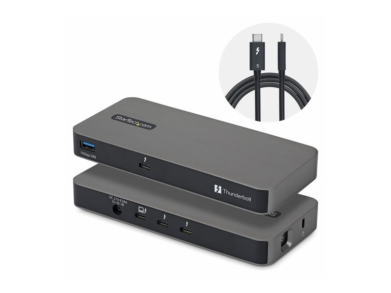 StarTech.com Startech - docking station - USB4 / Thunderbolt 4 / Thunderbolt 5 - 3 x Thunderbolt 5
