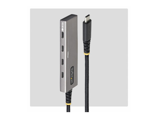 StarTech.com Startech - hub - 4-port 10 Gbps 100 W PD charging overcurrent protection PCR aluminium - 4 ports USB-Hubs - USB 3.2 - 4 - Grau