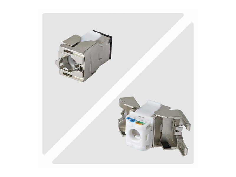 StarTech.com Startech keystone jack - shielded 180° toolless - TAA Compliant