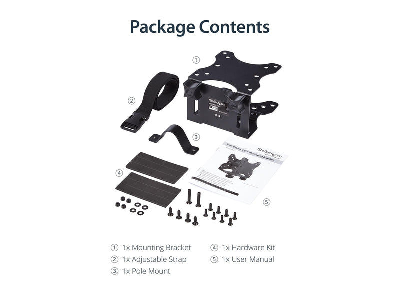 StarTech.com Thin Client Mount - VESA Mounting Bracket - Max 5 kg - recommended for